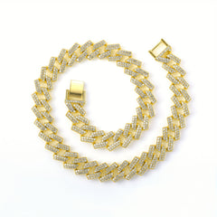 Miami Hip Hop Men's Iced Cuban Necklace Punk