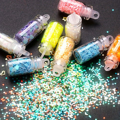 48 Bottle Glitter Powder Nail Art Flakes Decoration