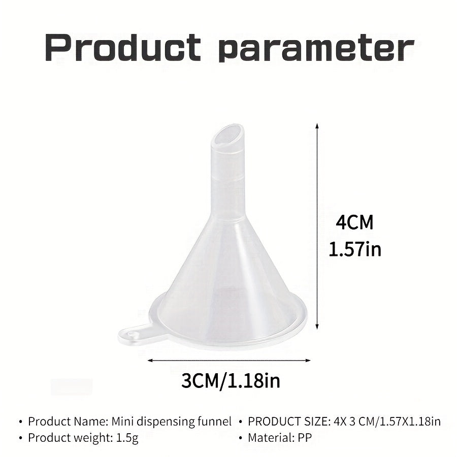 25pcs Mini Funnel for Liquid Dispenser - Small Household Funnel