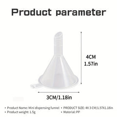 25pcs Mini Funnel for Liquid Dispenser - Small Household Funnel