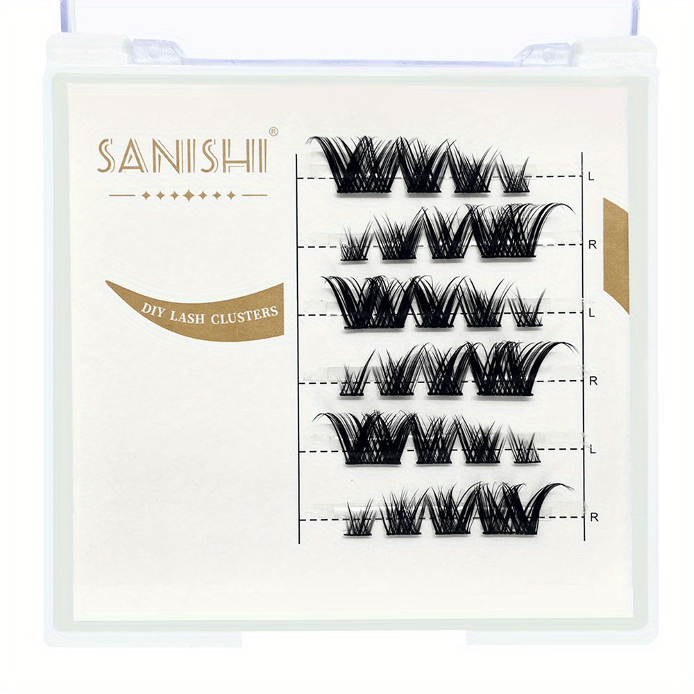 DIY 5-14mm Eyelash Clusters Reusable Faux Mink Cat Eye False Eyelashes