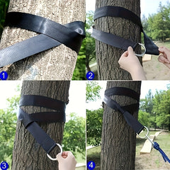 Tree Swing Sling Heavy Duty Hammock Sling Camping with Safety Lock