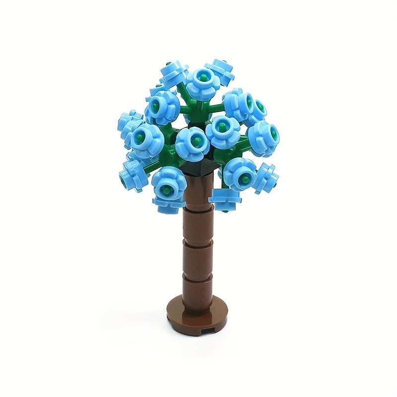 DIY Hydrangea City Street Garden Scene Decorative Set Creative MOC Assembly Toy