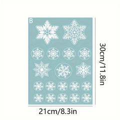 Christmas Decorations Snowflake Stickers Santa Claus Elk Stickers