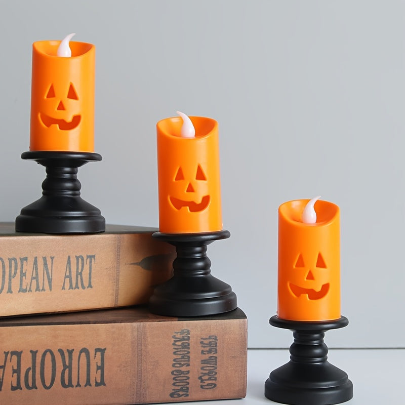 Halloween Pumpkin Lantern LED Candle Lamp