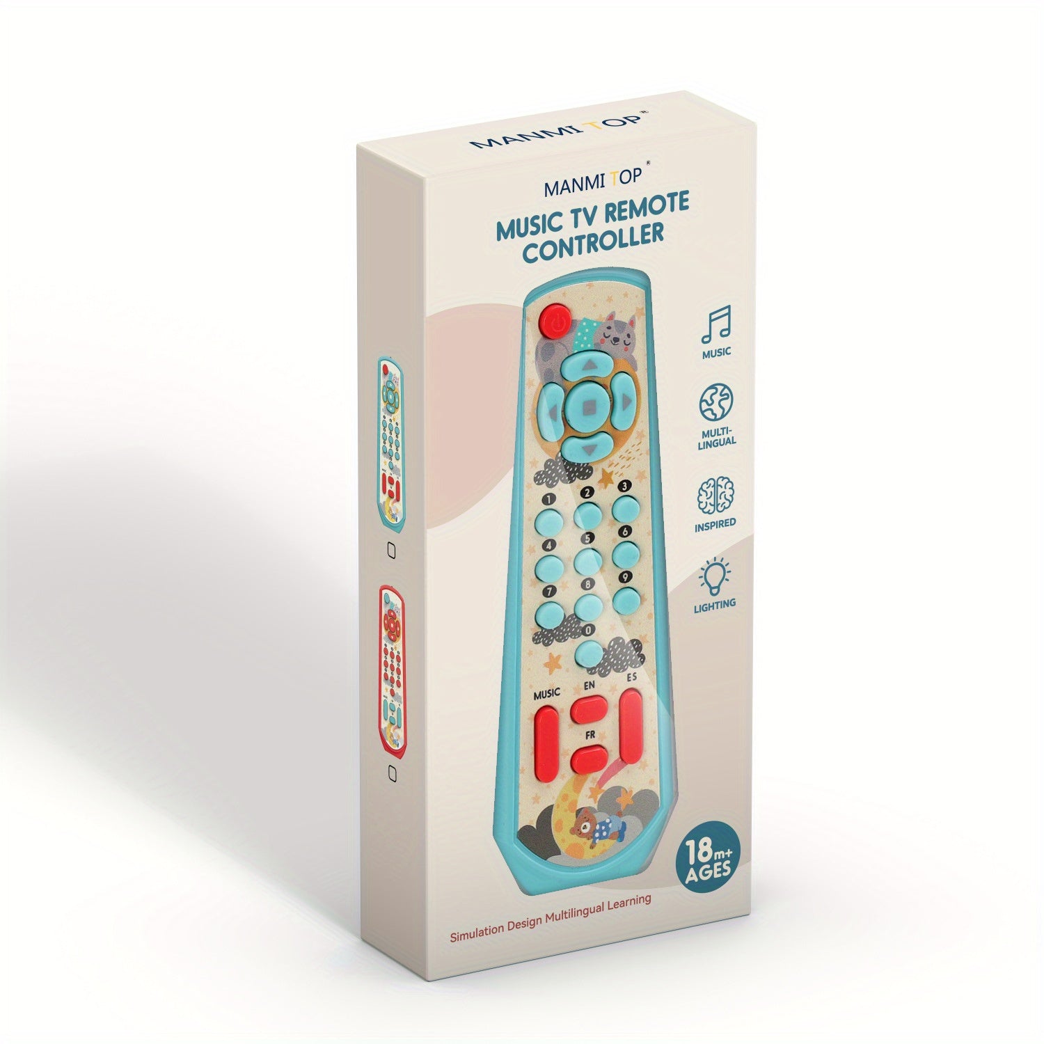 Early Educational TV Remote Control Baby Toy 6 Months Plus