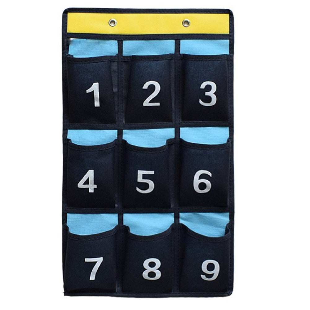 Classroom Numbered Cell Phone Holder & Calculator Pocket Chart