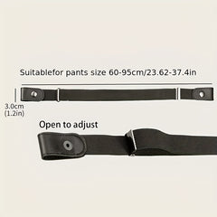 Men's Elastic Invisible Belt for Jeans, No Trace, Versatile