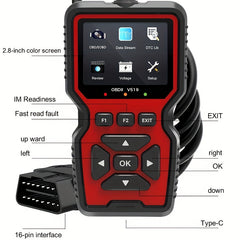 V519 OBD II Diagnostic Scanner Car Fault Detector