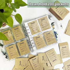 Seed Storage Organizers 20pcs Resealable Seed Envelopes
