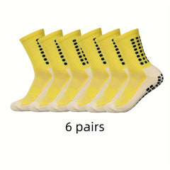 Men's Mid Crew Sport Socks Nylon Blend Breathable Comfortable Active Wear