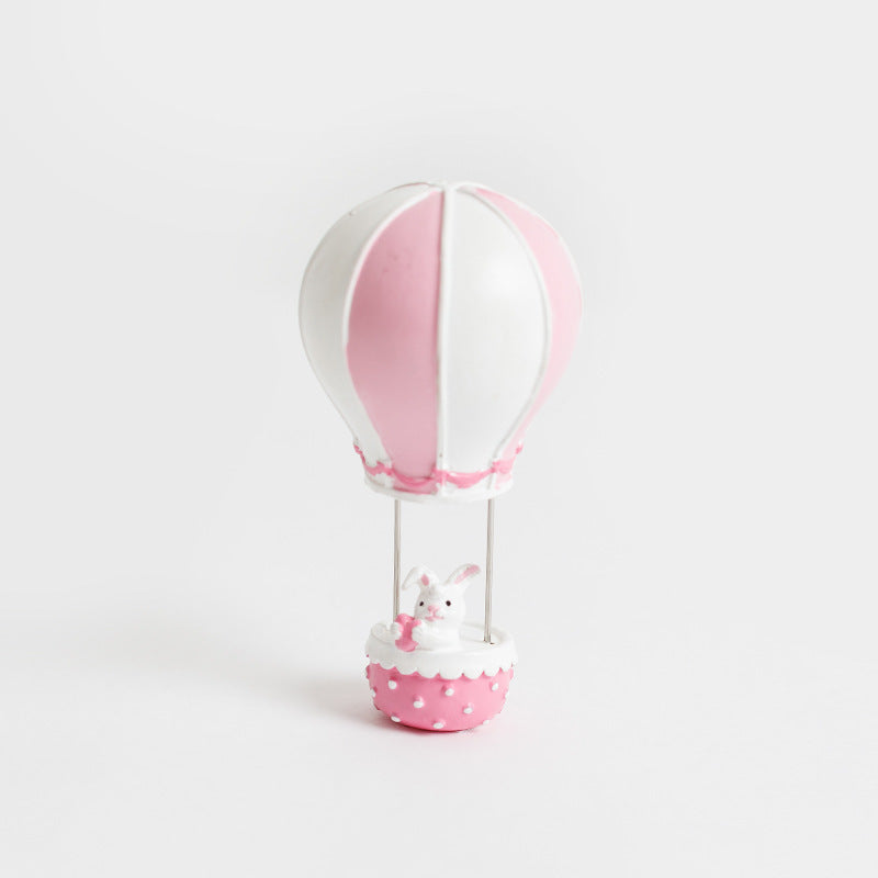 Animal Hot Air Balloon Ornament for Dollhouse