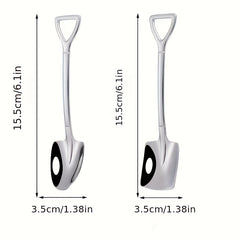 4pcs Stainless Steel Spoon and Shovel Set for Desserts Coffee Fruit Ice Cream