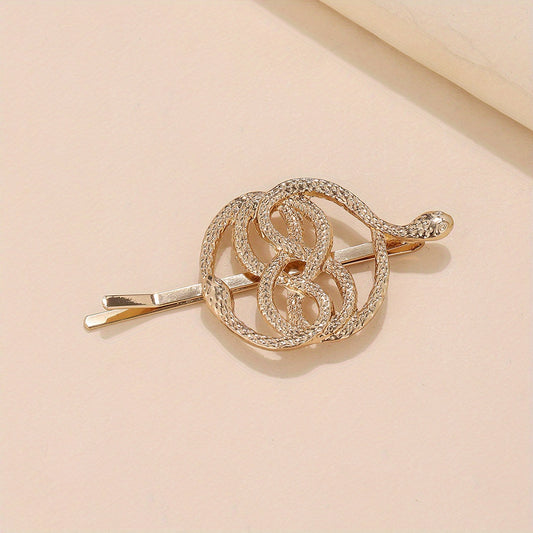Snake Charm Metal Hair Pin Y2K Punk Bobby Pin
