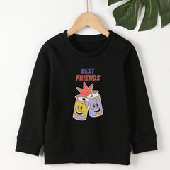 7Y Comic Drinks Graphic Girls Sweatshirt Toddler Kids Tops Pullover