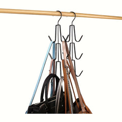 Metal Handbag Storage Rack Wallet Hook Belt & Tie Scarf Hanger