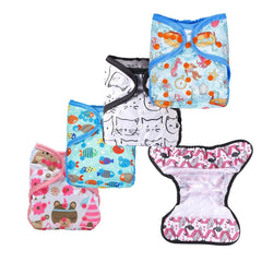 Waterproof Cloth Diaper Covers, Adjustable Size & Fun Patterns