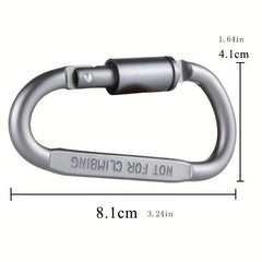 Aluminum D-shaped Carabiner Lock for Outdoor Camping