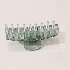5 Clear Plastic Hair Claw Non Slip Jaw Clip Women Hair Accessories