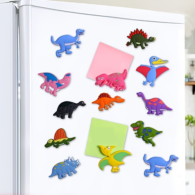 Dinosaur Refrigerator Magnets Stickers Creative Early Education Cartoon Magnets