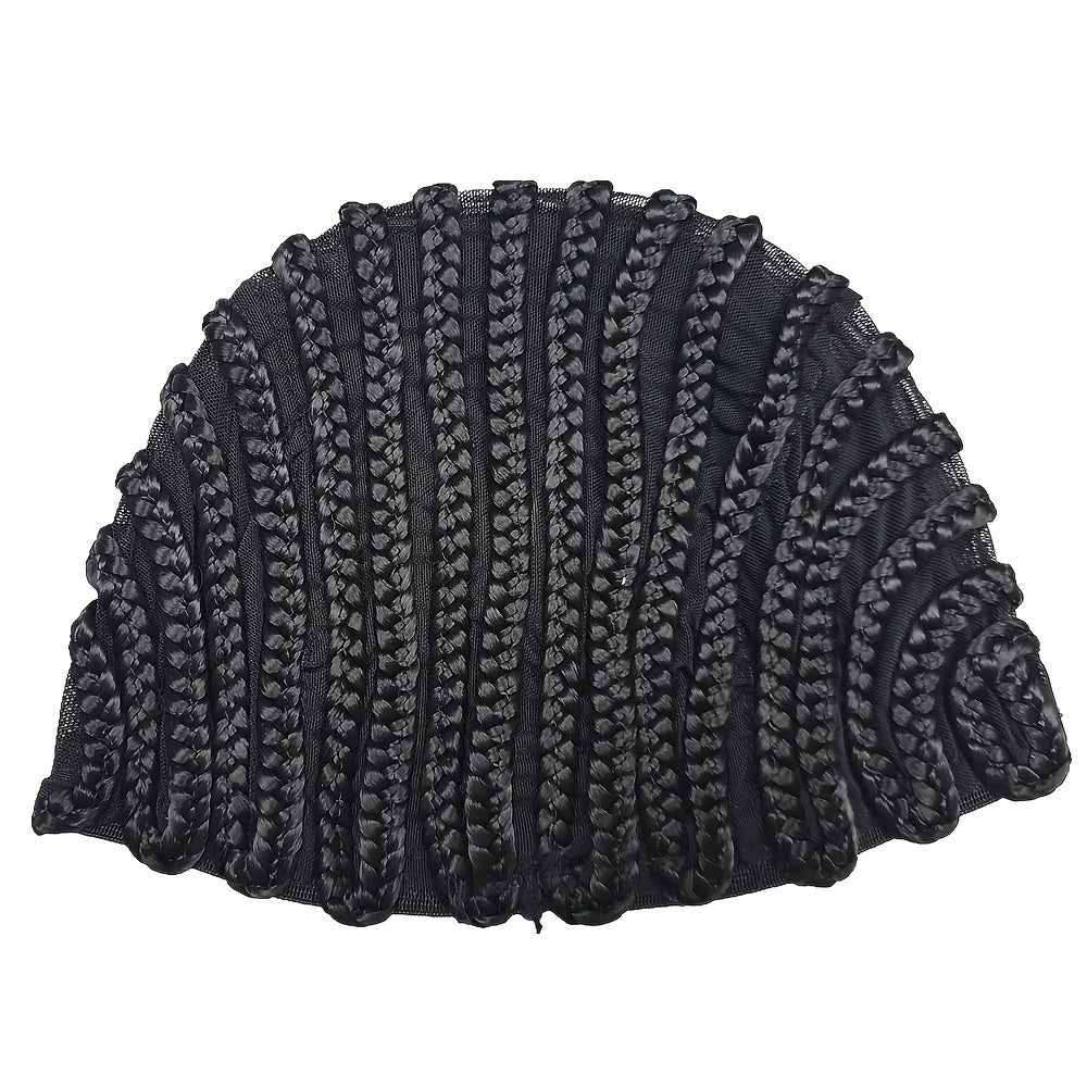 Women's Adjustable Crochet Braided Wig Cap for Making Wigs Braiding & Weaving