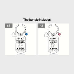 AUNT NIECE NEPHEW A Bond That Can't Be Broken Keychain Gift