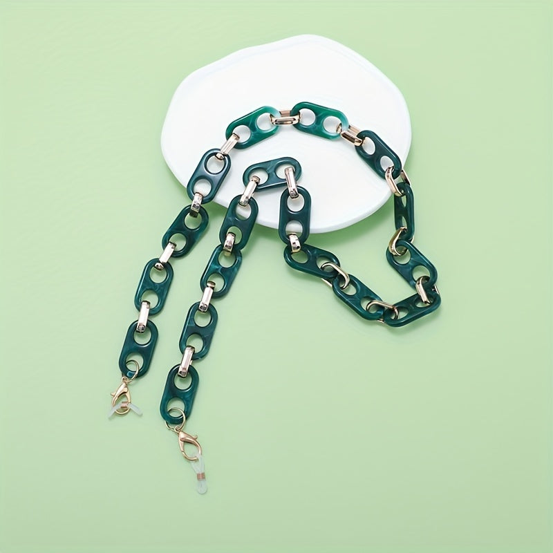 Acrylic Glasses Chain Retro Anti Slip Stylish Face Covering Eyewear Retainer