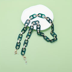 Acrylic Glasses Chain Retro Anti Slip Stylish Face Covering Eyewear Retainer