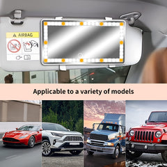 Smart Car Makeup Mirror with 3 Light