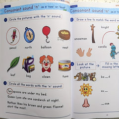 English Phonics Learning Workbook - Language Arts Skills Workbook