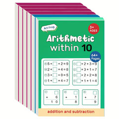 Math Learning Handwriting Arithmetic Exercise Book Set - English Version