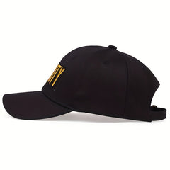 Security Pattern Baseball Cap for Men, Ideal for Outdoor Activities in Spring