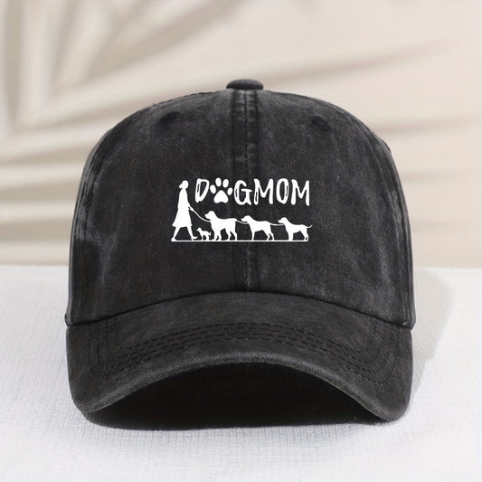 Kids Dog Mom Embroidered Sunshade Baseball Cap