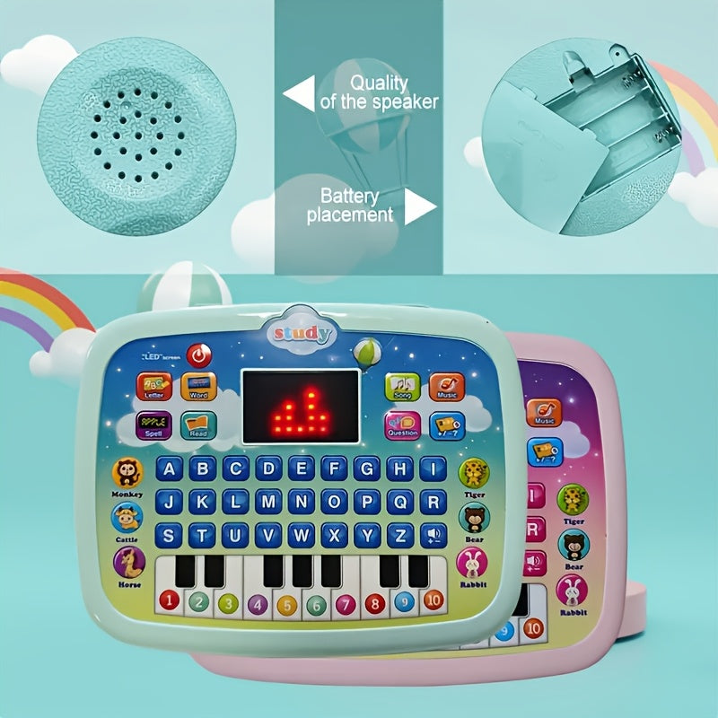 Kids English Learning Tablet Educational Study Chart with 26 Alphabet Buttons
