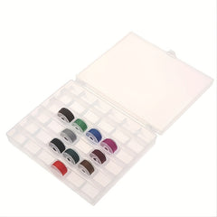 36 Grids Plastic Bobbin Organizer Case Sewing Storage Box
