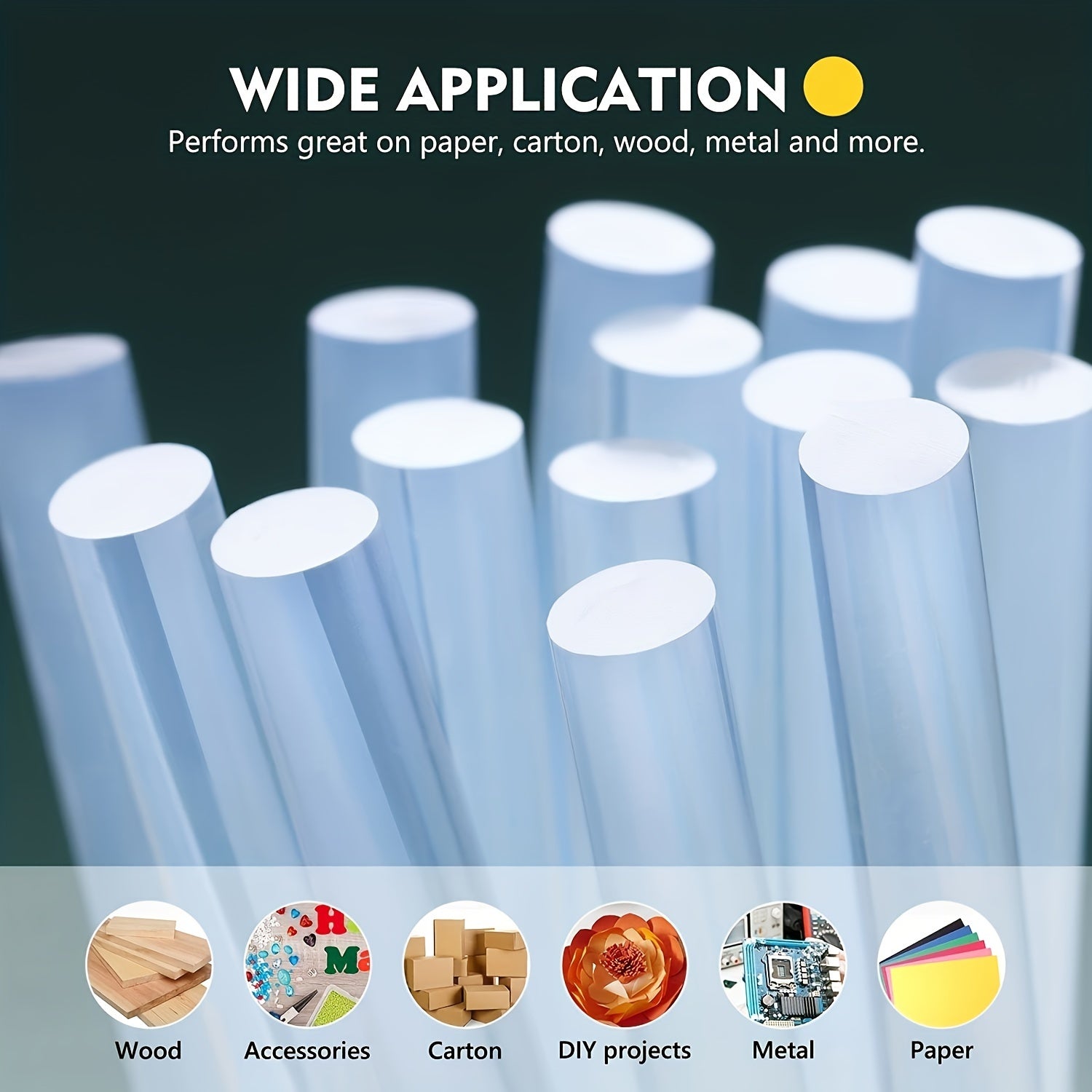 10 Hot Melt Glue Sticks 4 inch 11mm DIY Crafts Transparent Fabric Decorat