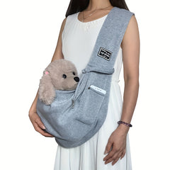 Portable Pet Sling Carrier Adjustable Strap Large Capacity Dog Bag