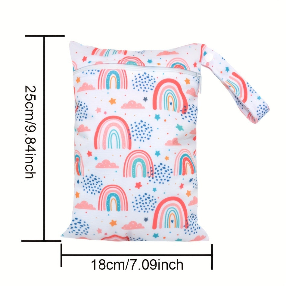 EezKoala 2pcs Baby Diaper Bag WetBags Zipper Waterproof Nappy Handbag