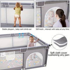 Large Secure Play Yard for Babies & Toddlers