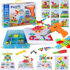 223pcs Screw Building Blocks Toy Set with Toolbox