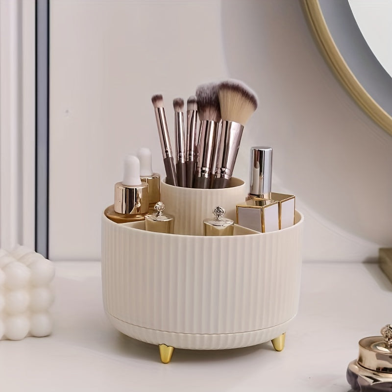 360 Rotating Makeup Brush Holder Organizer