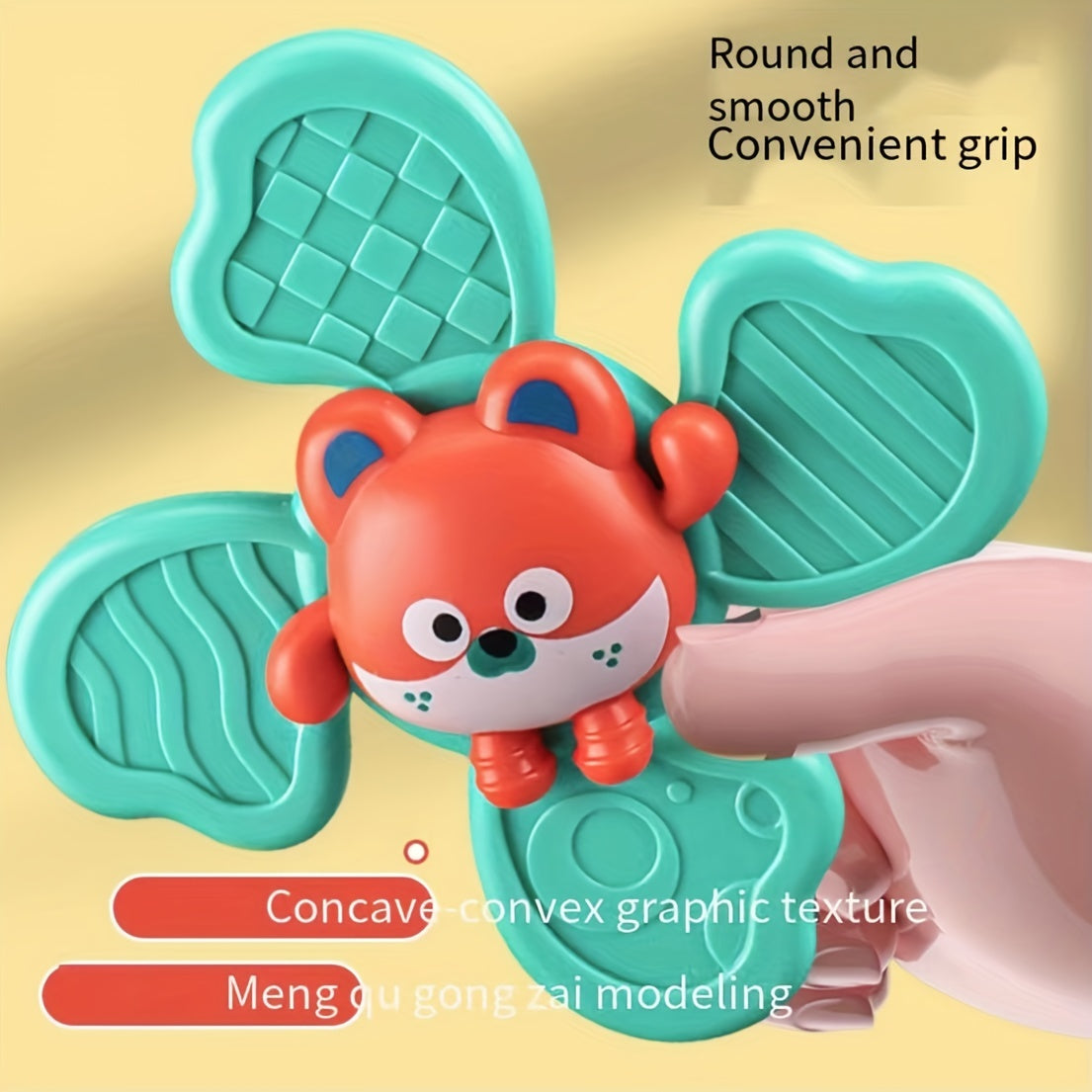 Adorable Animal Suction Cup Spinner Toy - Perfect Christmas Gift