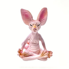 Hairless Cat Meditation Resin Decorations for Home