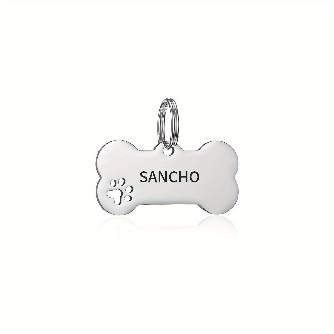 Engraved Dog Tag with Name and Phone - Custom Pet ID