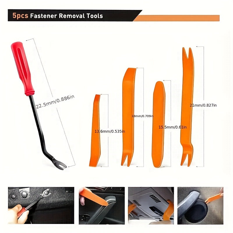 725pcs Auto Fastener Clips Car Body Push Retainer Pin Rivet Bumper Door Trim Pan