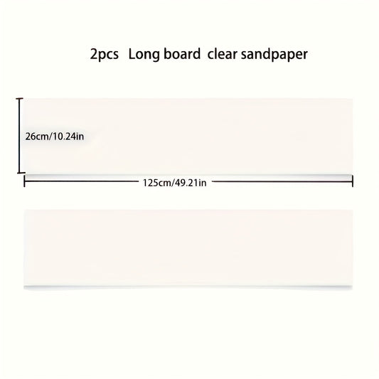 2/4pcs Skateboard Sandpaper 125x49 inch Professional Transparent Long Sandpaper