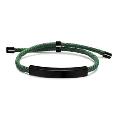 Personalized Stainless Steel Pet Name Bracelet with Engraving