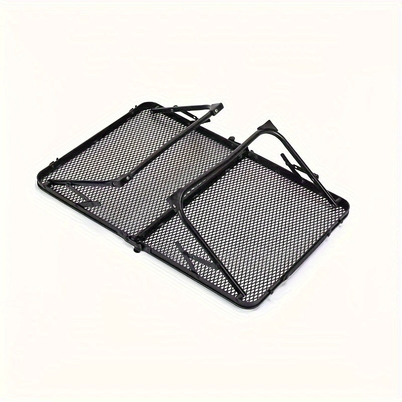 Outdoor Iron Mesh Table Adjustable Height Aluminum Alloy Frame Table