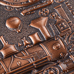 Embossed PU Leather A5 Notebook - 100 Sheets