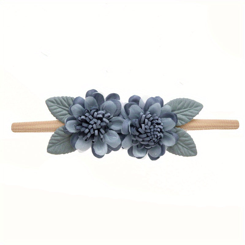 Flower Hairband Soft Elastic Headband Hair Accessories For Girls